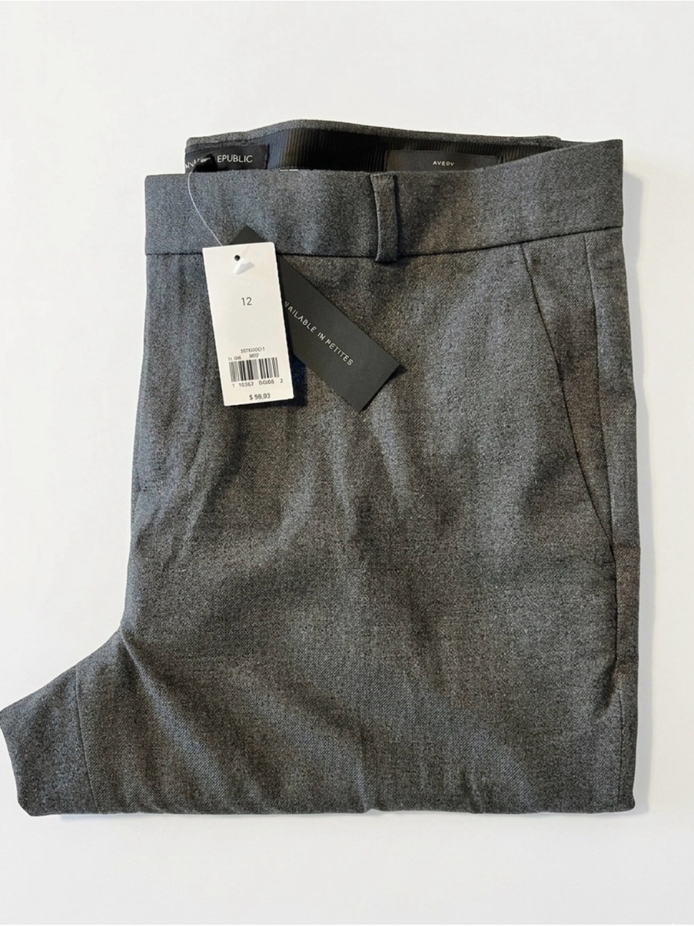 NWT Banana Republic Classic Tailored Dress Pants - Charcoal Gray